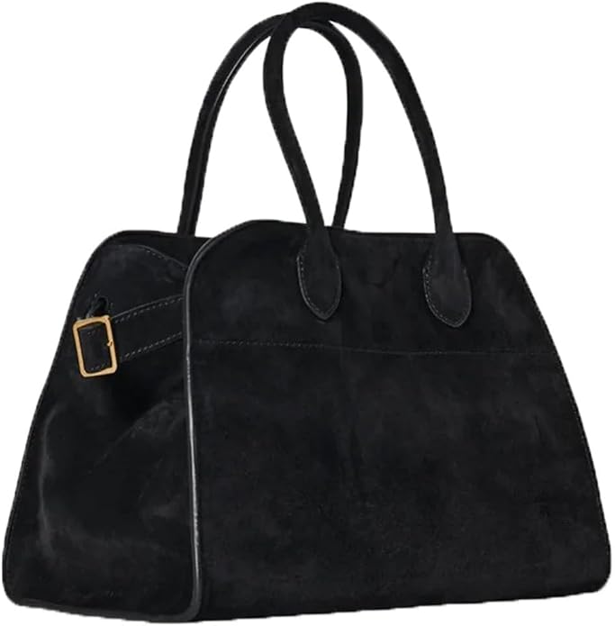 Sac à main en cuir suédé végétalien pour femme – Sac d'épaule élégant et pratique pour un usage quotidien, dimensions 38x28x23 cm