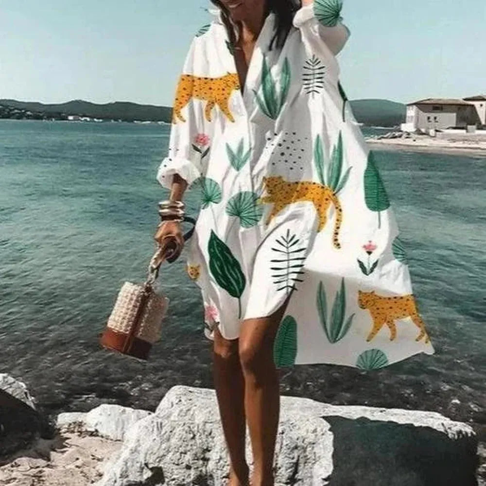 Robe d'été longue blanche élégante pour femme – Sophistiquée et confortable pour toutes les occasions