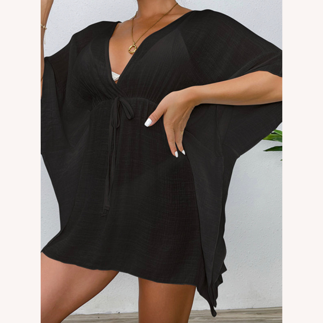 Vêtement de plage léger et résistant au vent pour femmes – Robe de plage pratique en polyester, disponible en S, M, L, XL