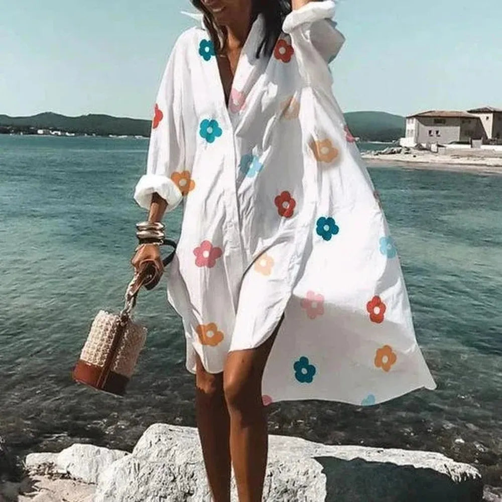 Variant image for Robe d'Été Femme Chic Longue Blanche – Élégante et Confortable pour Toutes Occasions-17
