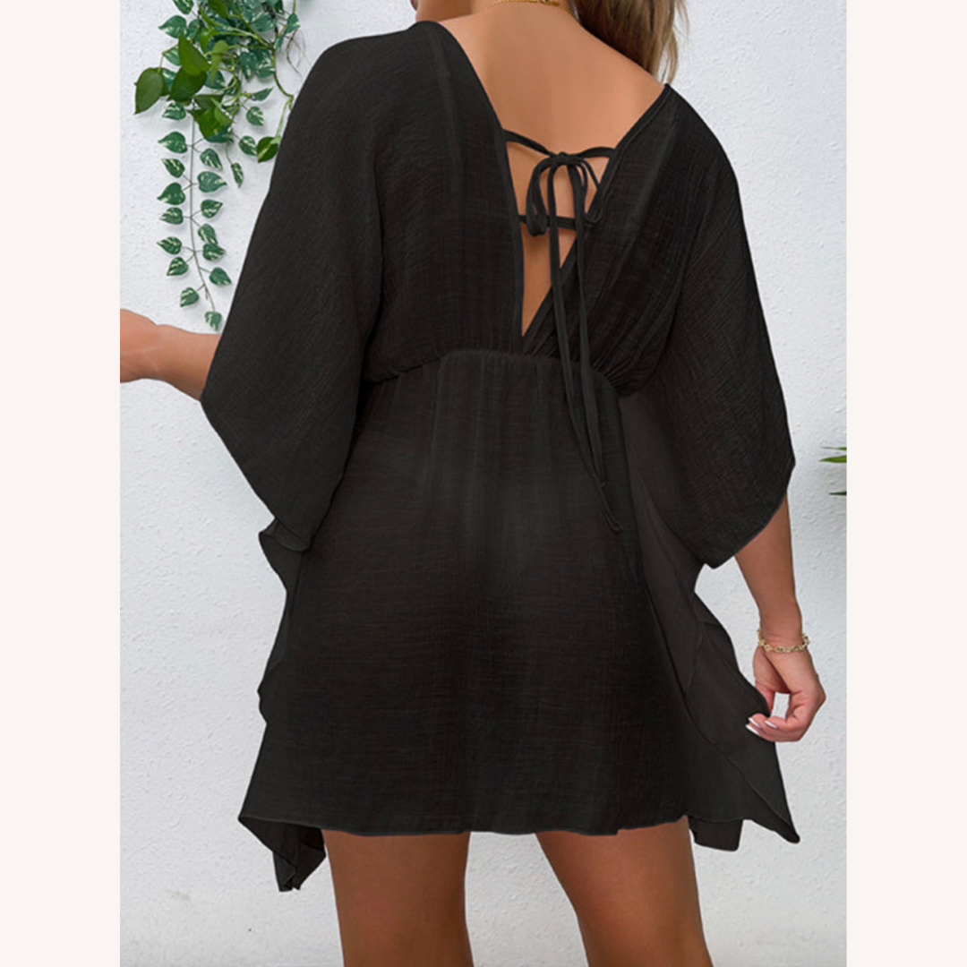 Vêtement de plage léger et résistant au vent pour femmes – Robe de plage pratique en polyester, disponible en S, M, L, XL