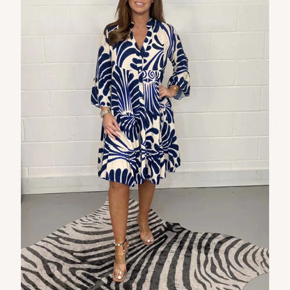 Robe longue d'été pour femmes élégante avec motif floral - Tissu léger et confortable pour l'été