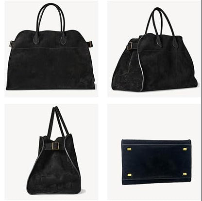 Sac à main en cuir suédé végétalien pour femme – Sac d'épaule élégant et pratique pour un usage quotidien, dimensions 38x28x23 cm