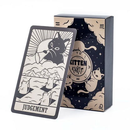 78-Card Kitten Tarot Deck for Divination and Family Entertainment