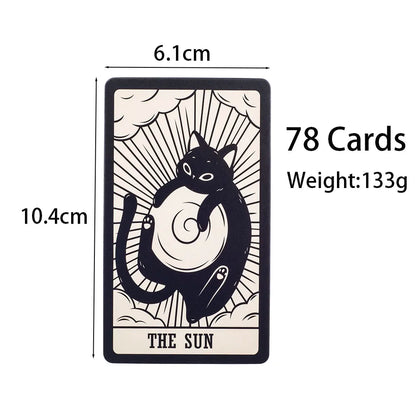78-Card Kitten Tarot Deck for Divination and Family Entertainment