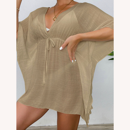 Vêtement de plage léger et résistant au vent pour femmes – Robe de plage pratique en polyester, disponible en S, M, L, XL