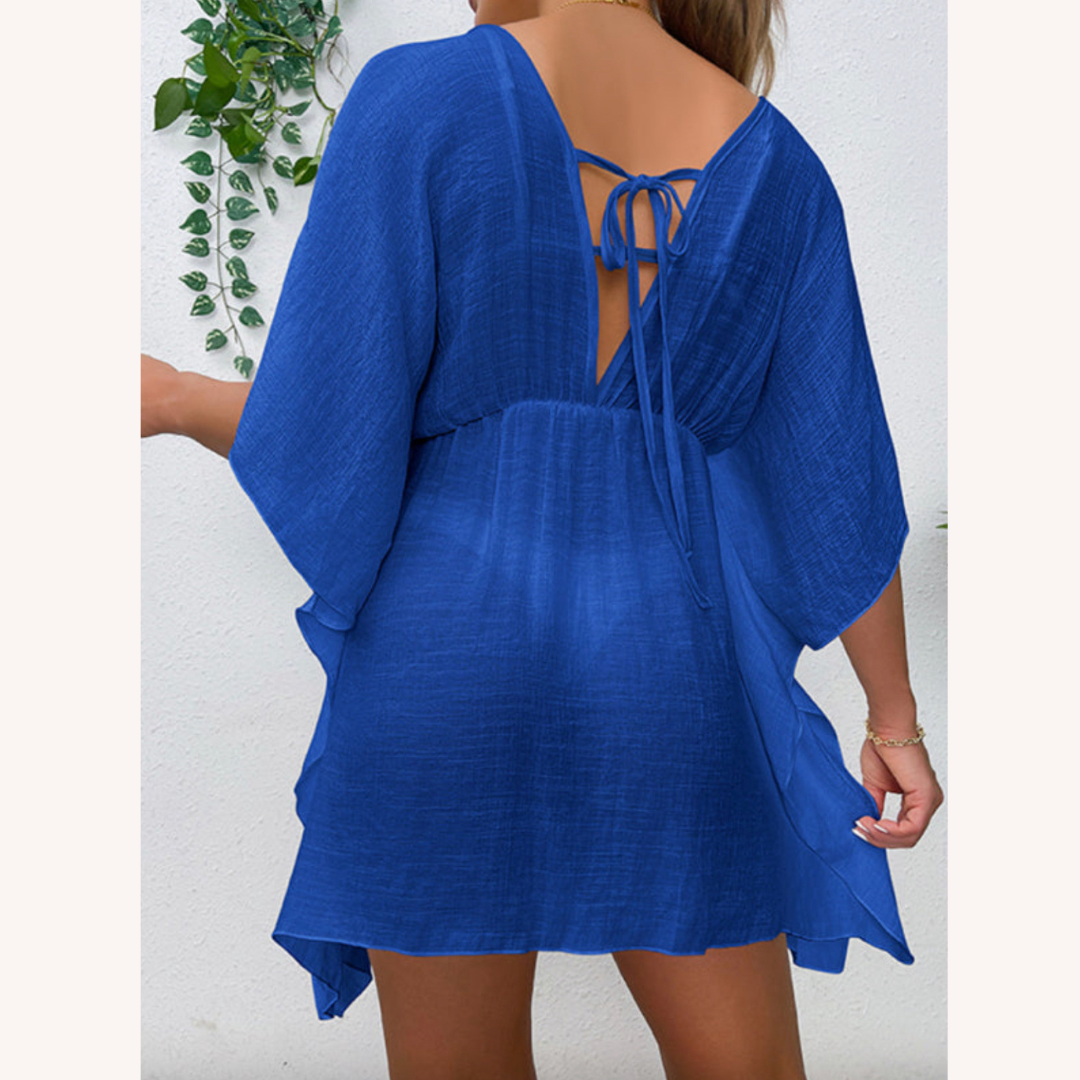 Vêtement de plage léger et résistant au vent pour femmes – Robe de plage pratique en polyester, disponible en S, M, L, XL