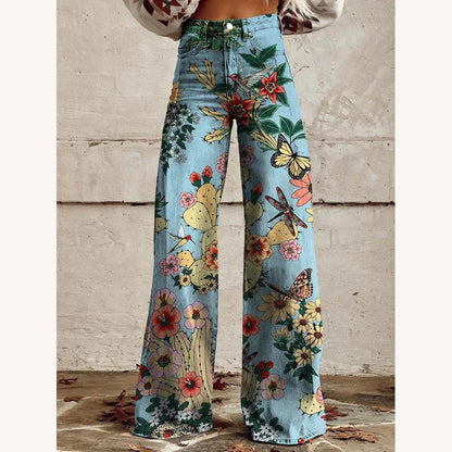 Pantalon large pour femme en tissu léger – Élégant et confortable pour l'été, disponible en plusieurs couleurs