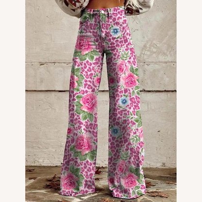 Pantalon large pour femme en tissu léger – Élégant et confortable pour l'été, disponible en plusieurs couleurs