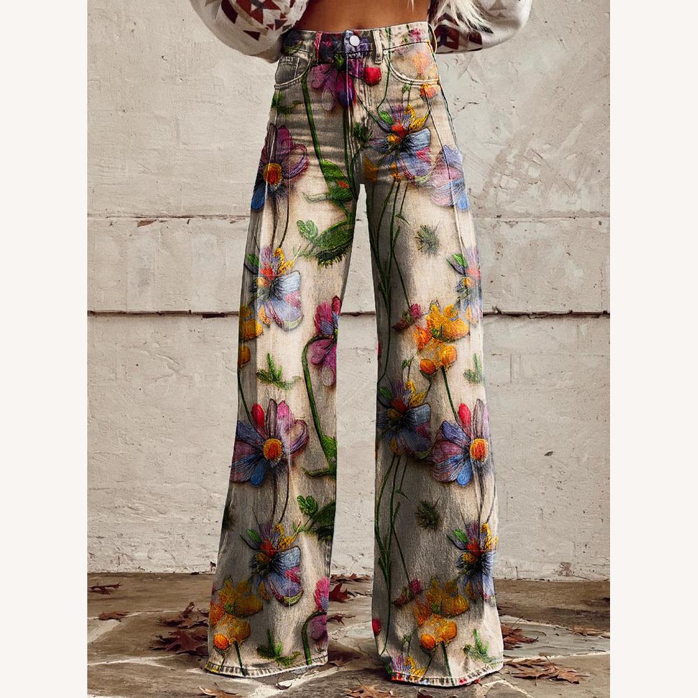 Pantalon fluide ample pour femme en tissu doux – Élégant et confortable pour sorties décontractées et habillées