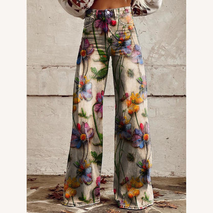 Variant image for Pantalon Large Fluide Femme en Tissu Léger – Chic et Confortable pour l'Été, Disponible en Plusieurs Couleurs-41