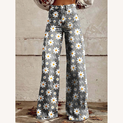 Pantalon fluide ample pour femme en tissu doux – Élégant et confortable pour sorties décontractées et habillées