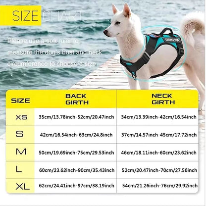 Harnais réfléchissant réglable pour chien avec 5 écussons – Gilet doux en Oxford pour chiens d'assistance