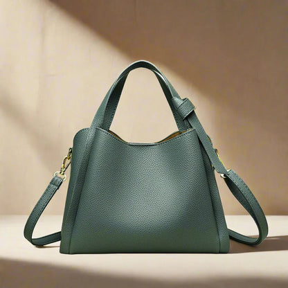 Sac à épaule Sophie pour femme en cuir synthétique - Élégant, pratique, bandoulière réglable, intérieur spacieux - Noir