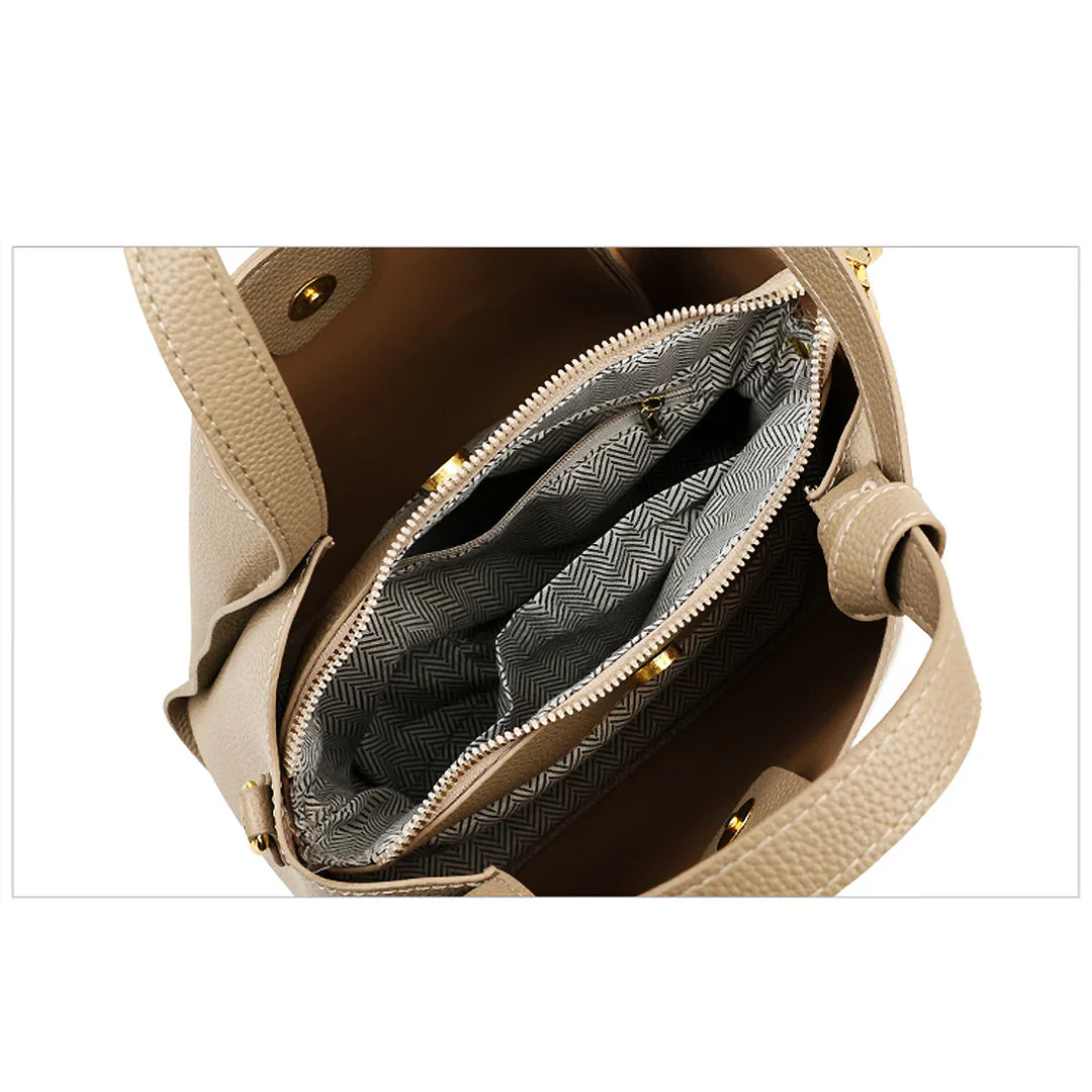 Sac à épaule Sophie pour femme en cuir synthétique - Élégant, pratique, bandoulière réglable, intérieur spacieux - Noir
