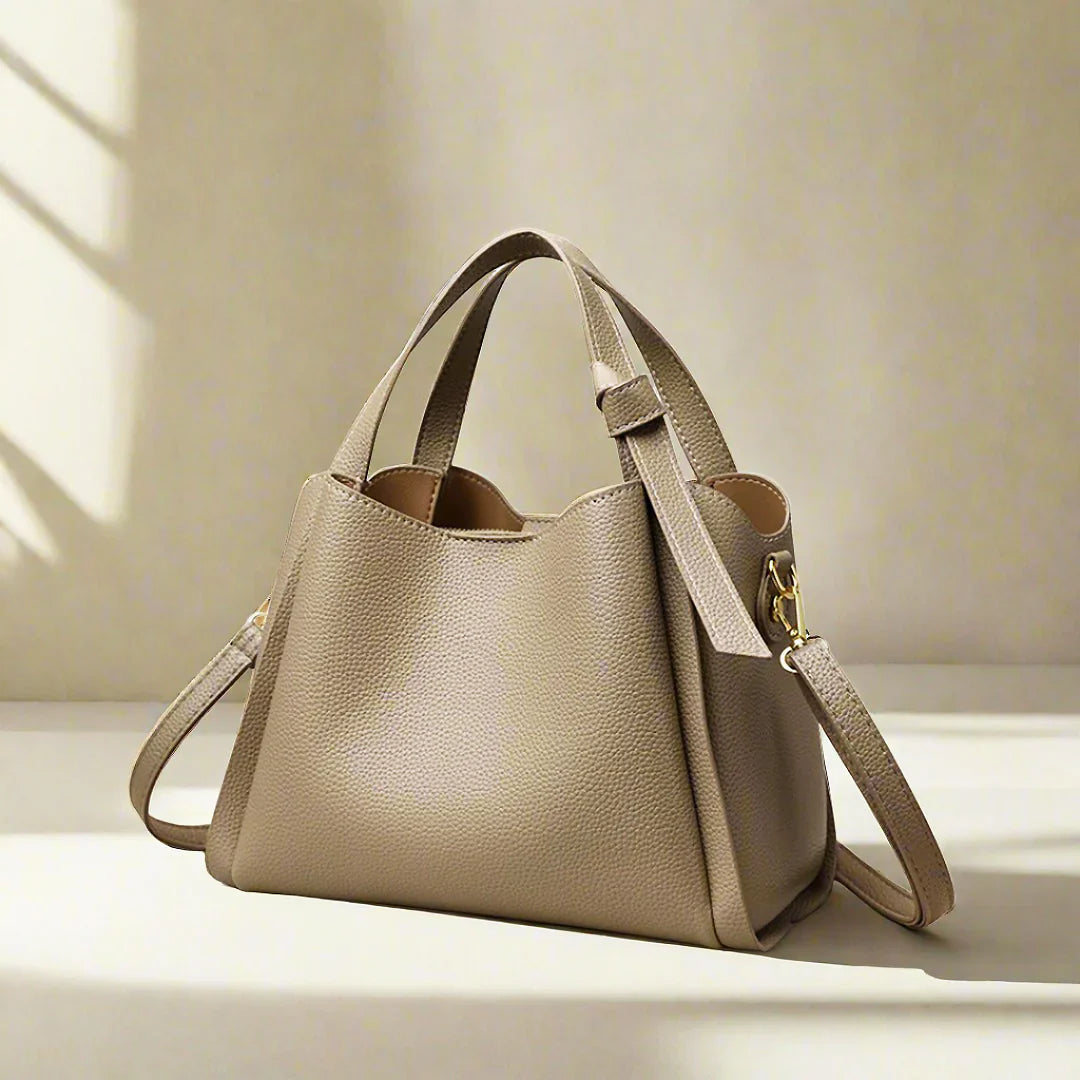 Sac à épaule Sophie pour femme en cuir synthétique - Élégant, pratique, bandoulière réglable, intérieur spacieux - Noir