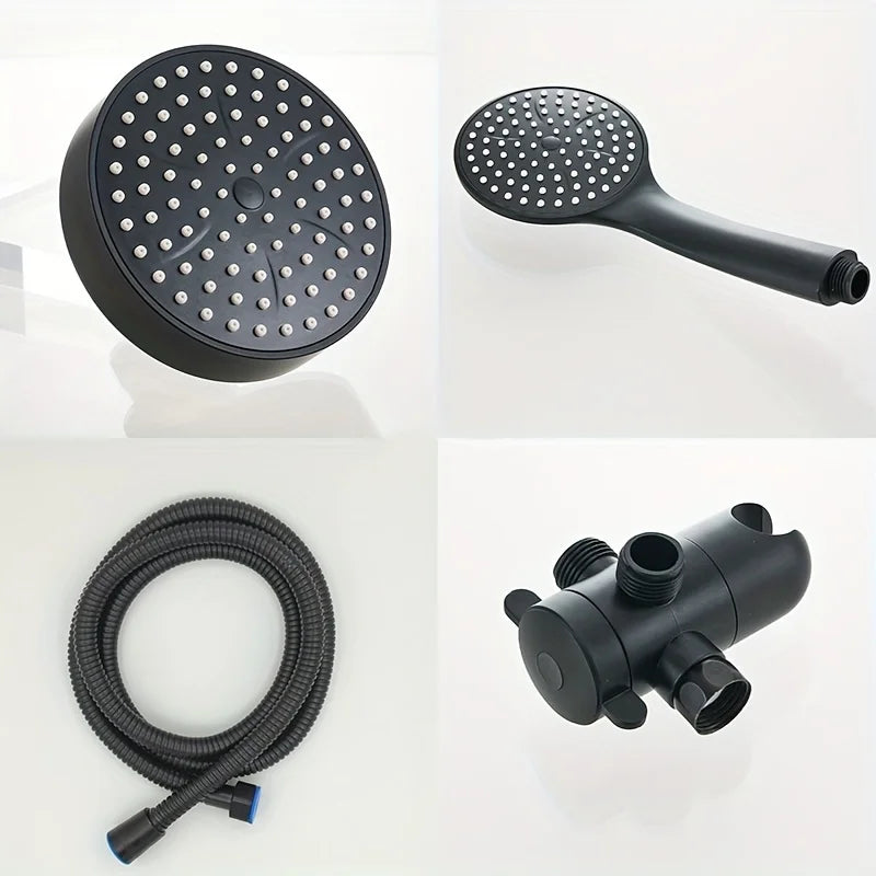 AquaFlow Shower Set | High-Pressure Handheld with Long Hose
