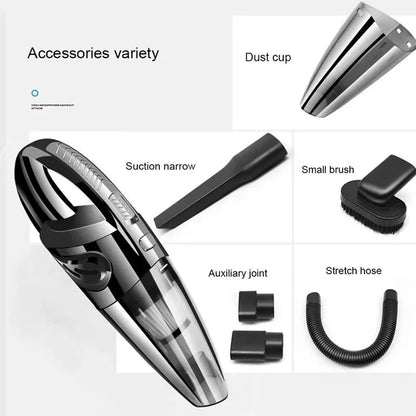 Portable Cordless Handheld Vacuum Cleaner with Cyclonic Suction and Fast Charging - Wet and Dry Use, Compact and Lightweight