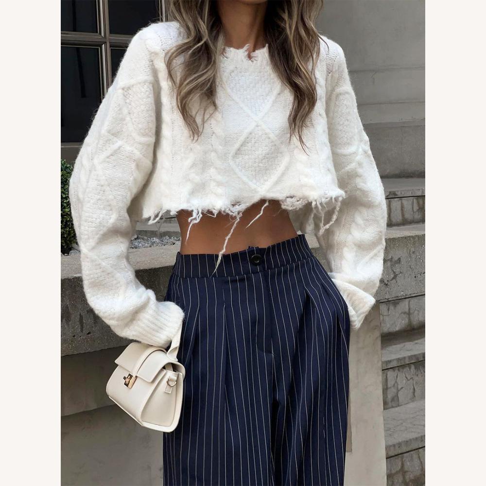 Pantalon fluide rayé pour femme, jambes larges en tissu léger – Élégance et confort pour le quotidien