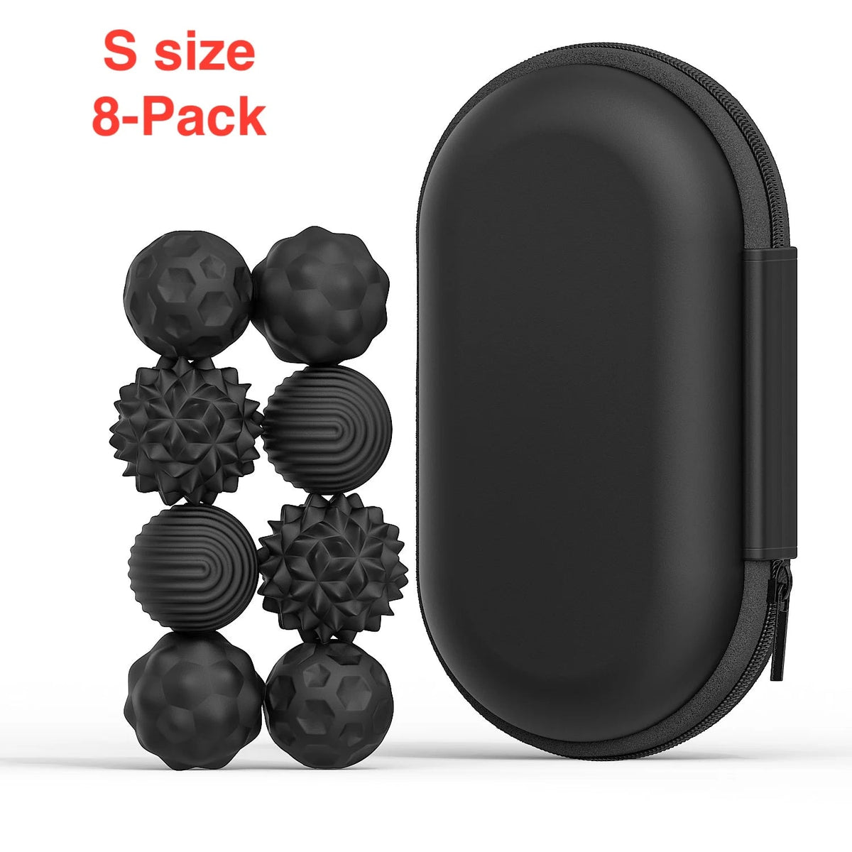 Balles sensorielles magnétiques compactes en silicone pour soulagement du stress – Jouet anti-anxiété pour adultes