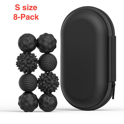 Balles sensorielles magnétiques compactes en silicone pour soulagement du stress – Jouet anti-anxiété pour adultes