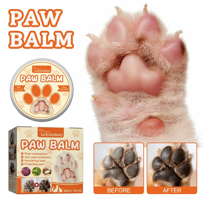 Baume hydratant pour les pattes et le nez des chiens et des chats – Crème réparatrice 50g