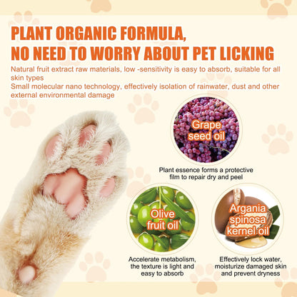 Baume hydratant pour les pattes et le nez des chiens et des chats – Crème réparatrice 50g