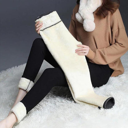 Leggings en polaire chauds et confortables pour femmes – Leggings de sport élastiques pour l'hiver, coupe ajustée, disponibles en plusieurs tailles