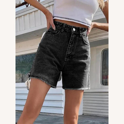 Short en coton taille haute pour femmes – Confort optimal, coupe ajustée, disponible en noir et bleu clair, tailles S à XL