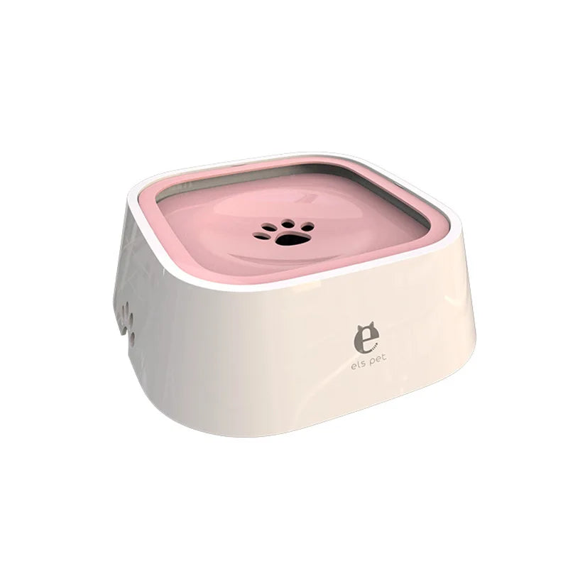 Bol d'eau anti-renversement de 1,5 L pour chien et chat - Conception anti-mouillage, base antidérapante, étanche