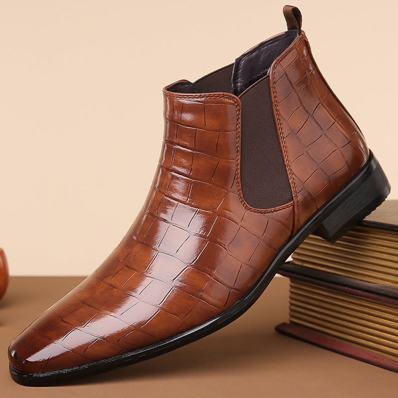 Chelsea Boots in Synthetic Leather with Rubber Sole - Elegance and Comfort for Men