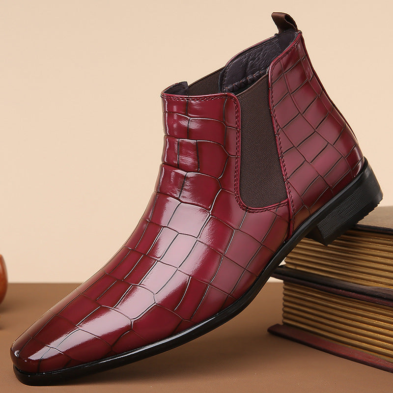 Chelsea Boots in Synthetic Leather with Rubber Sole - Elegance and Comfort for Men