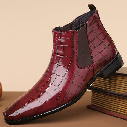 Chelsea Boots in Synthetic Leather with Rubber Sole - Elegance and Comfort for Men