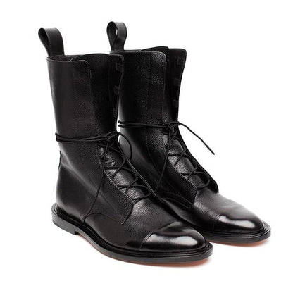 Bottes en Cuir pour Femmes avec Doublure en Fourrure – Style Urbain Hiver 4