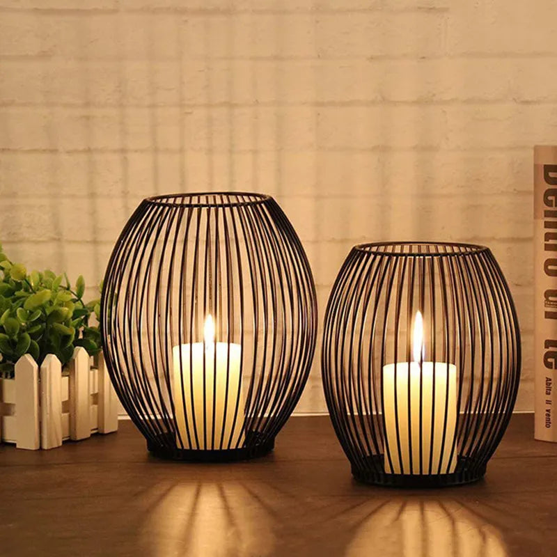 Bramble Lantern Candle Holder | Vintage Wrought Iron Design