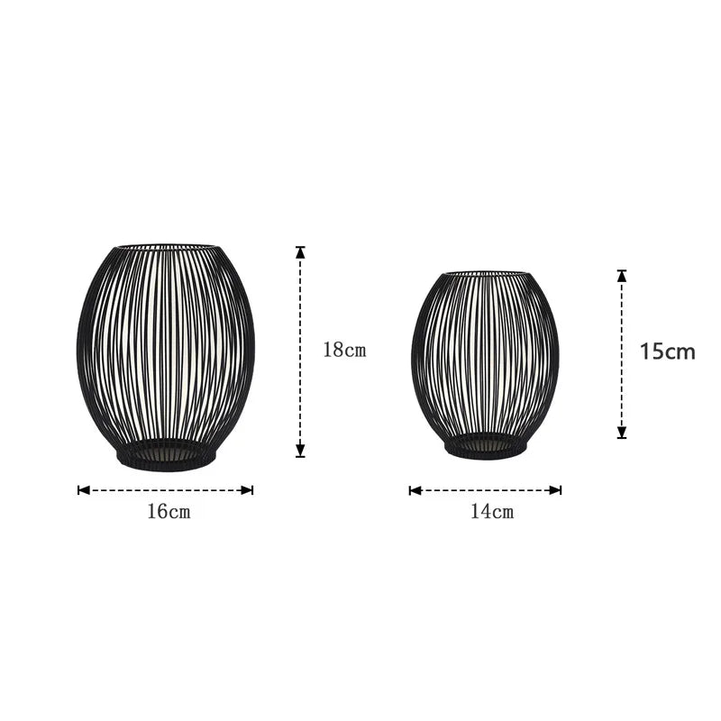 Bramble Lantern Candle Holder | Vintage Wrought Iron Design