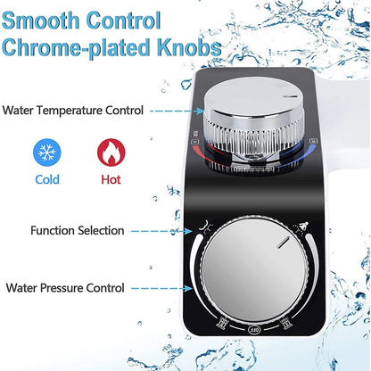 Breezy Bidet Attachment | Non-Electric, Dual Nozzles
