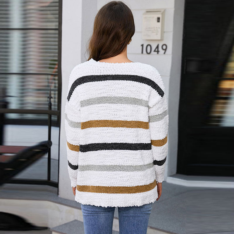 Breezy Boucle Sweater | Boxy Cropped Design
