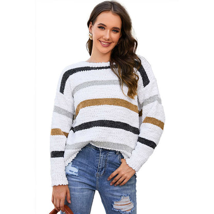 Breezy Boucle Sweater | Boxy Cropped Design