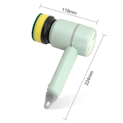 Brosse électrique sans fil rechargeable par USB – Outil professionnel à 3 vitesses pour cuisine et salle de bain