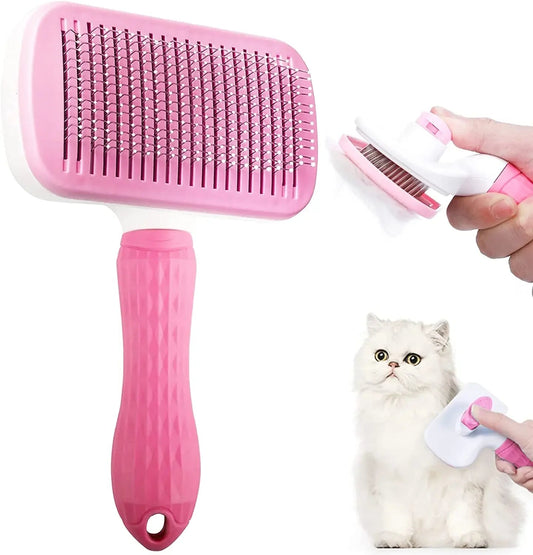 Grooming Brush for Long-Haired Dogs and Cats – Effective Hair Removal and Soothing Massage
