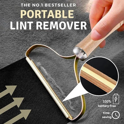 Brosse en bois pour poils d'animaux – Outil de nettoyage portable et écologique