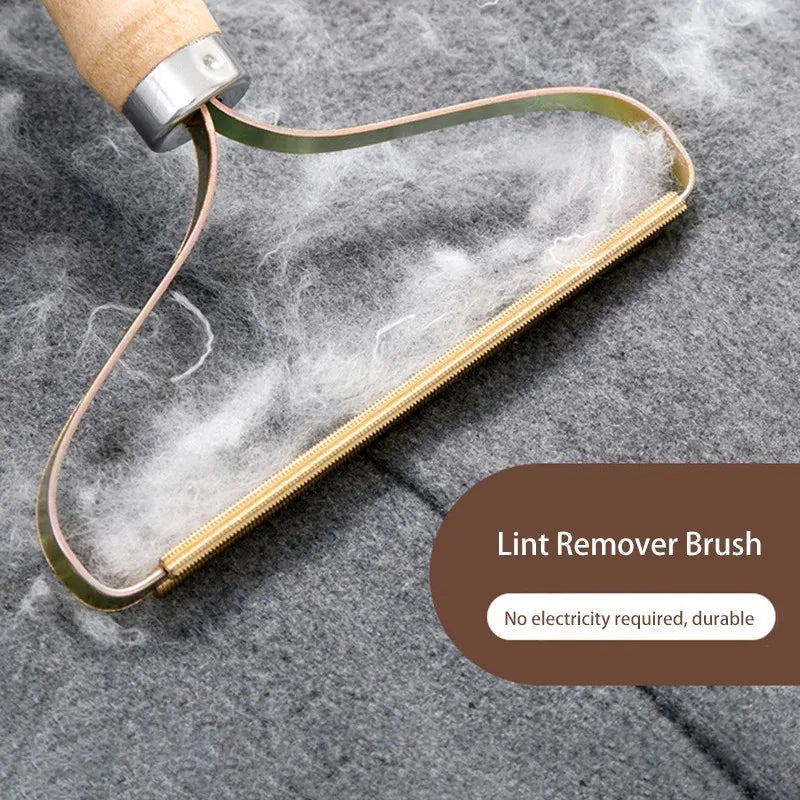 Brosse en bois pour poils d'animaux – Outil de nettoyage portable et écologique