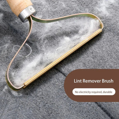 Brosse en bois pour poils d'animaux – Outil de nettoyage portable et écologique