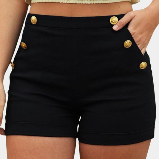 Women's High Waist Chic Pants in Lightweight Fabric – Elegance in Black and Blue for Optimal Comfort
