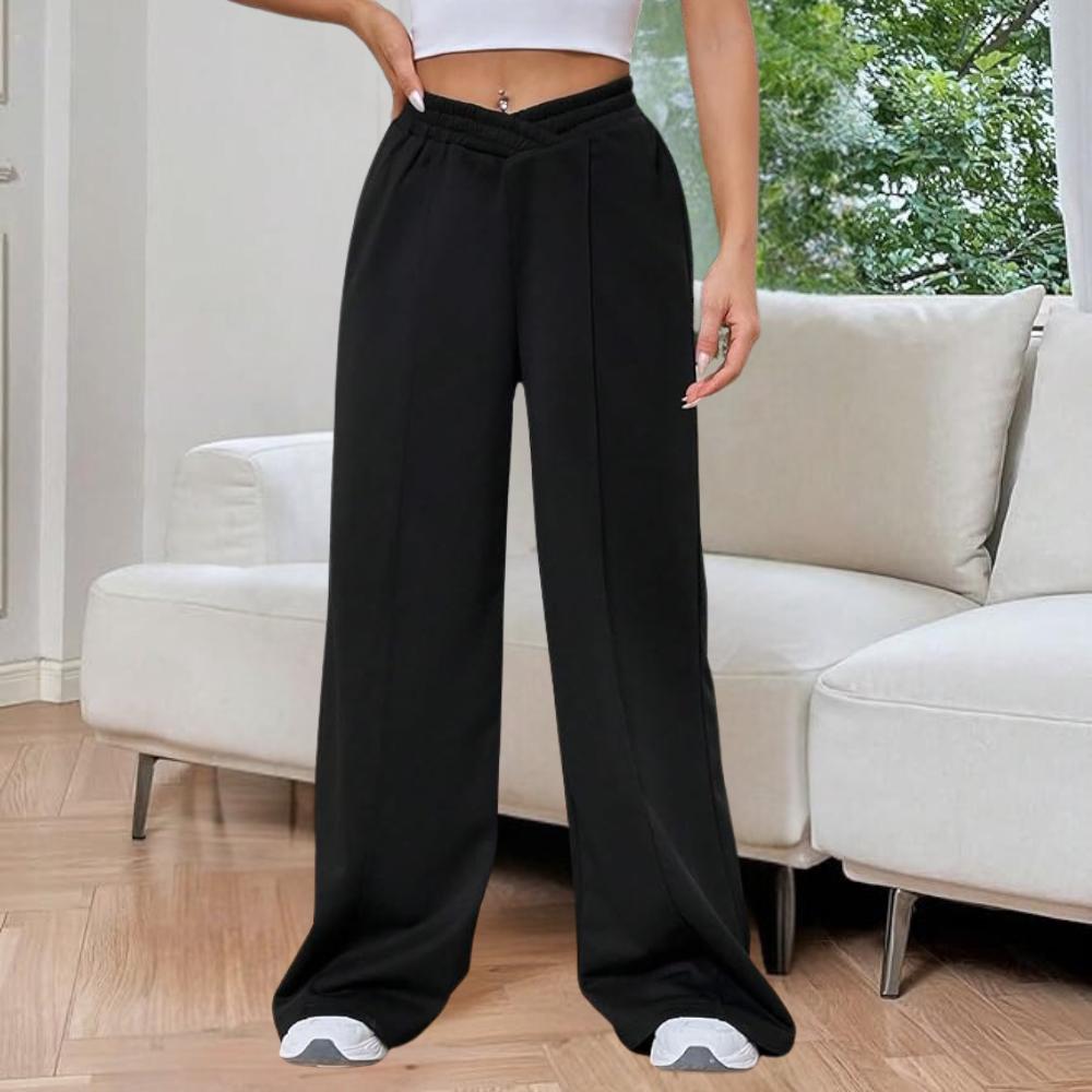 Pantalon fluide décontracté pour femme en tissu doux – Confort et élégance pour le quotidien, disponible en plusieurs tailles et couleurs