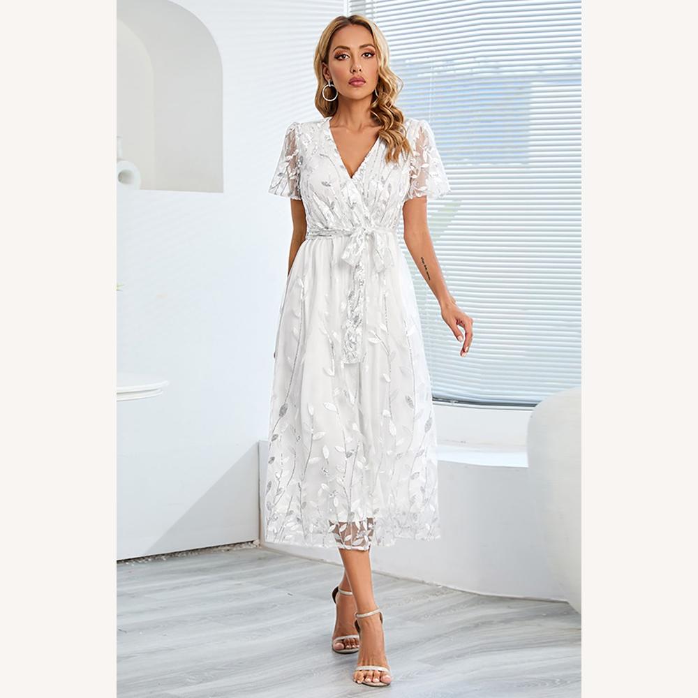 Robe longue chic d'été pour femme en tissu léger – Élégante et polyvalente pour les événements estivaux