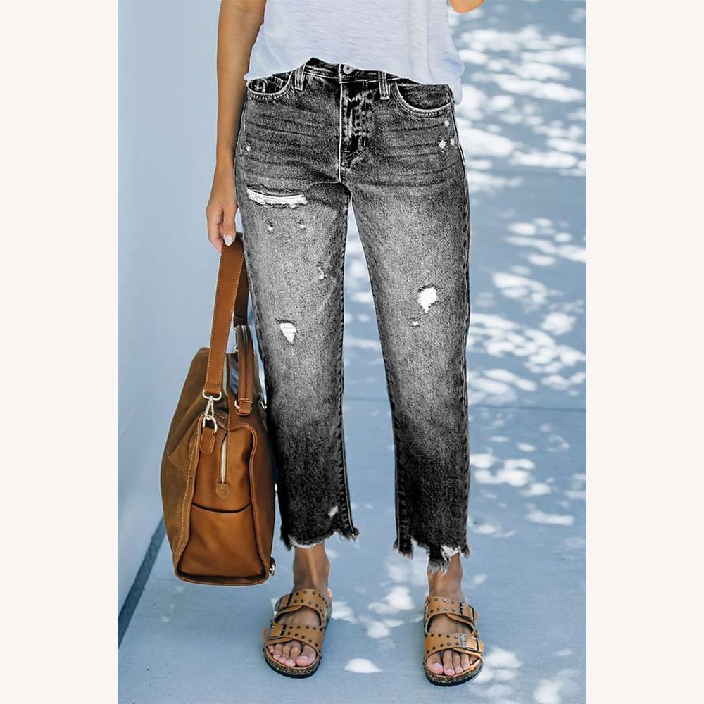 Pantalon fluide pour femme taille haute chic et confortable - Disponible en bleu, bleu marine et noir