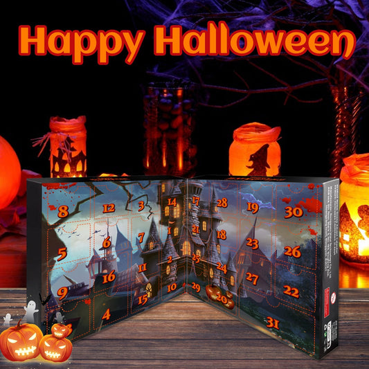 Halloween 31 Days Countdown Calendar for Children – Educational Rubber Toy, 10.5 x 26 cm