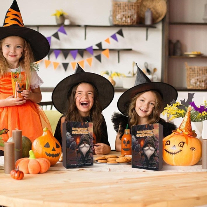 Calendrier de l'Avent d'Halloween avec Lutins Surprise – Décoration de Maison Amusante et Festive pour Halloween